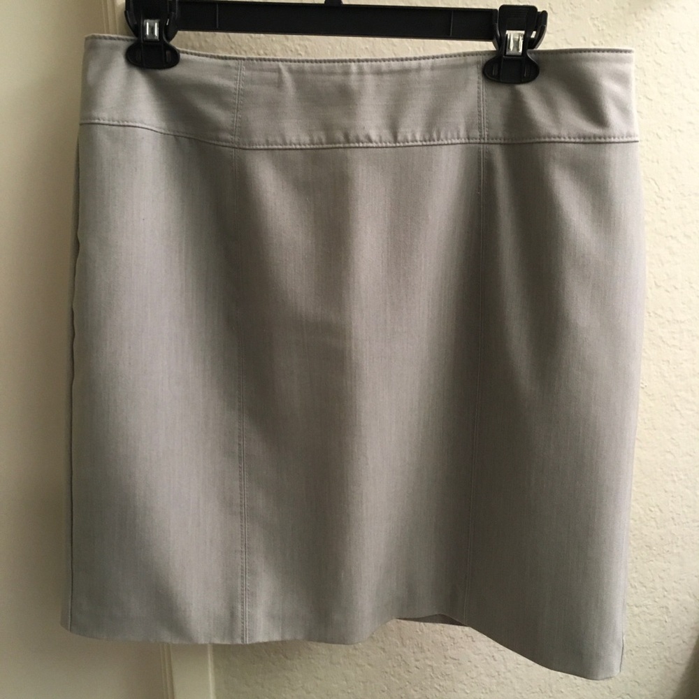 Worthington Light Gray Mini Skirt